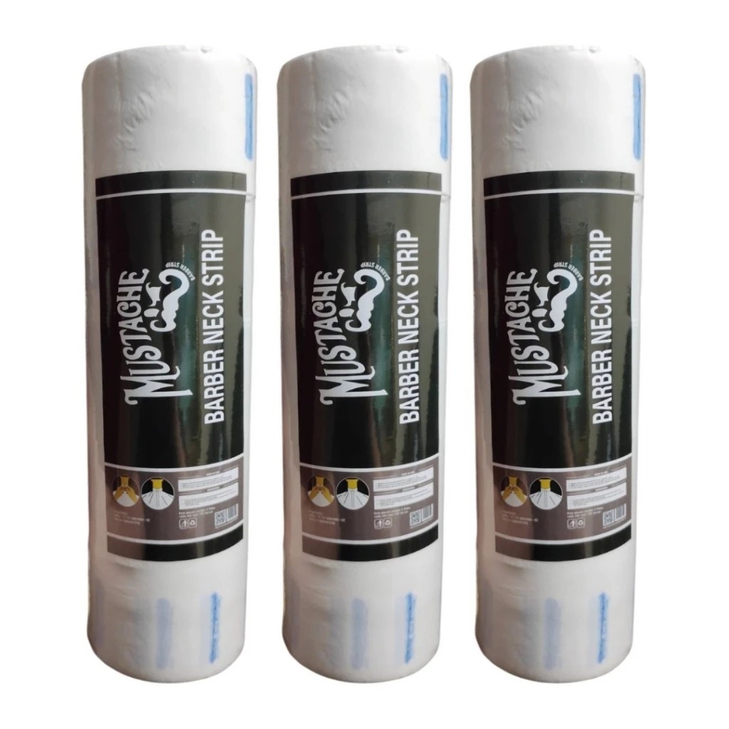 kit 3x Pacotes Gola Higiênica Mustache Descartável | Cada pacote com 5 rolos | 1500 unidades| Envio em 24 Horas