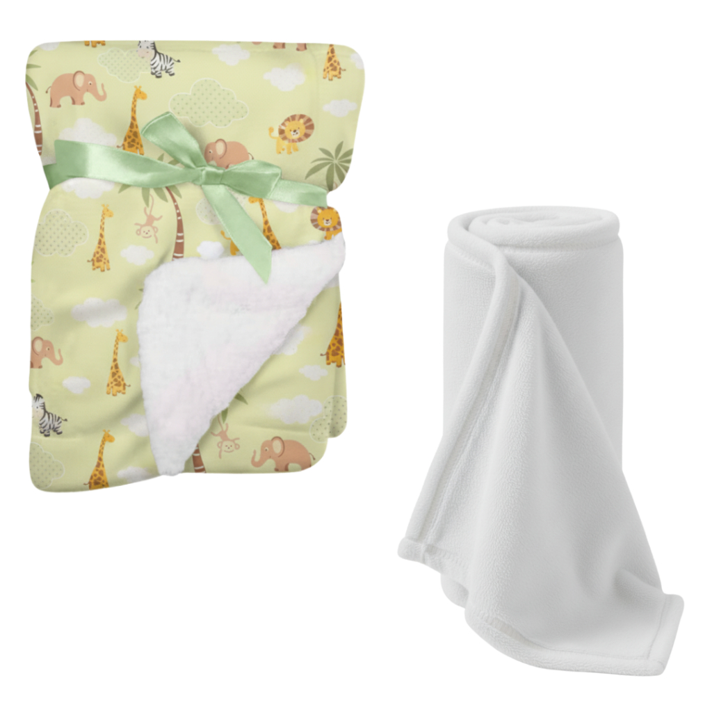 Kit 2 Itens Bebe - Cobertor dupla face c/ sherpa + Manta soft - Kit essencial do bebe em Oferta na Shopee