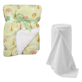 Kit 2 Itens Bebe - Cobertor dupla face c/ sherpa + Manta soft - Kit essencial do bebe em Oferta na Shopee
