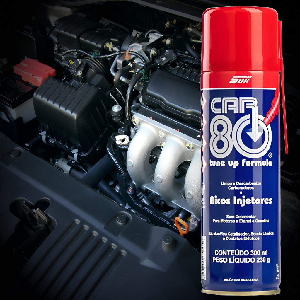 Kit 2 Descarbonizantes Car80 Limpa Tbi Bico Carburador 300ml