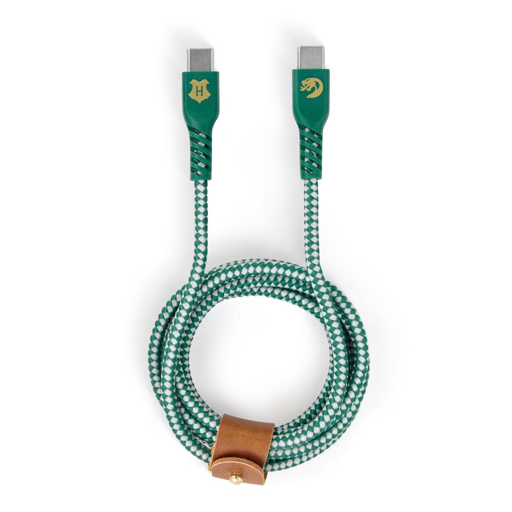 Cabo USB-C para USB-C Verde | Sonserina Harry Potter