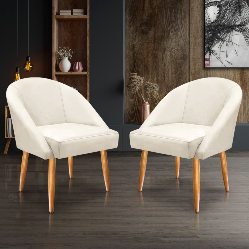 KIT 2 Cadeira poltrona Decorativa Lua para mesa de jantar, recepção em Oferta na Shopee