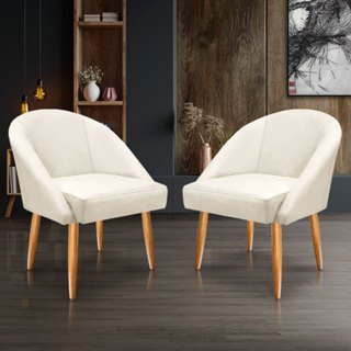 KIT 2 Cadeira poltrona Decorativa Lua para mesa de jantar, recepção em Oferta na Shopee