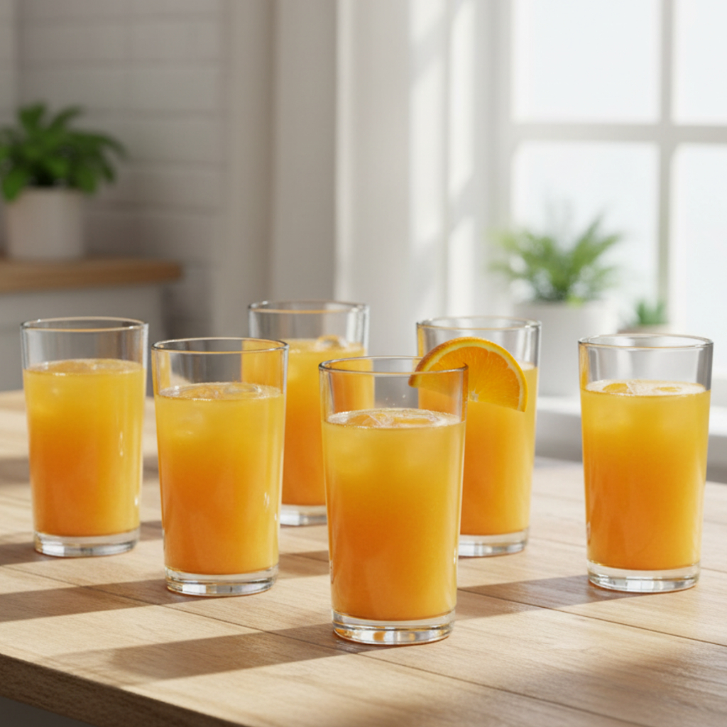 Jogo Copos de Vidro Prestige, Copo de Suco M 6 Peças Multiuso, 300ml - Ruvolo em Oferta na Shopee