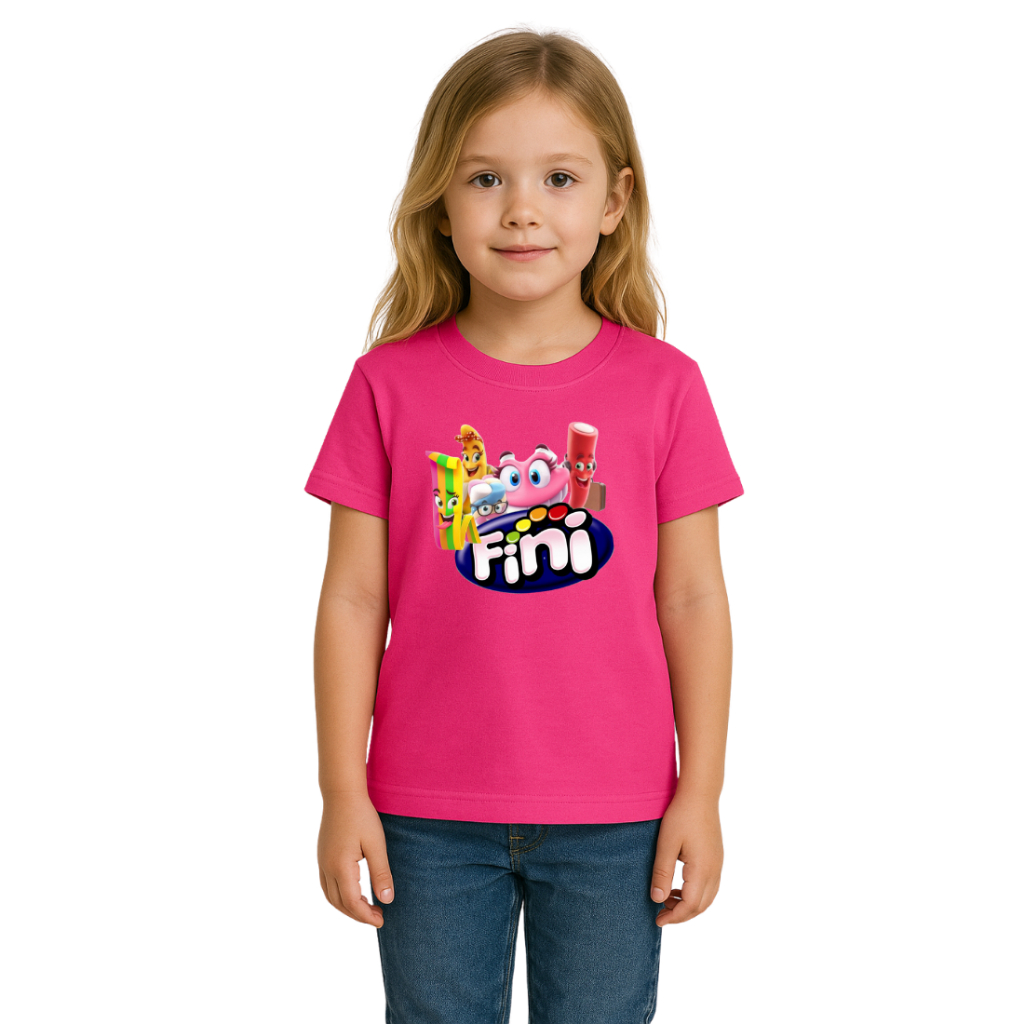 Camiseta Infantil Feminina Delícias Fini – 100% Algodão | Menina 2 a 14 Anos | Várias Cores em Oferta na Shopee