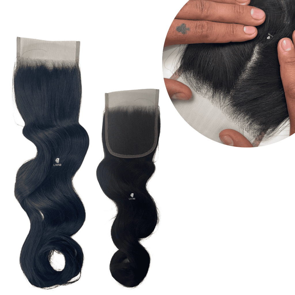 Protese Lisa Ondulada Top Clousure Weng Bio Fibra Premium Topo Da Cabeça Human Hair