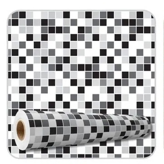 Papel de Parede Adesivo Lavável Pastilhas Vinílico Banheiro Cozinha Lavável