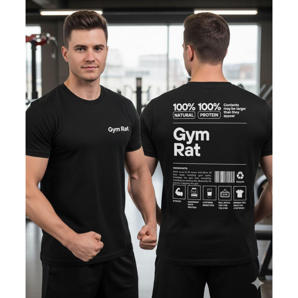 Camiseta Oversized Masculina Academia Estilo Streetwear Fitnes Conforto Premium Atitude para Treinar