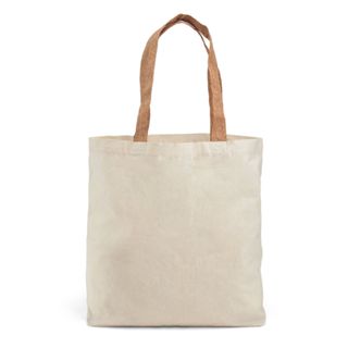 Bolsa Sacola Ecológica Ecobag 100% Algodão Cru Lisa Alça Em Cortiça em Oferta na Shopee