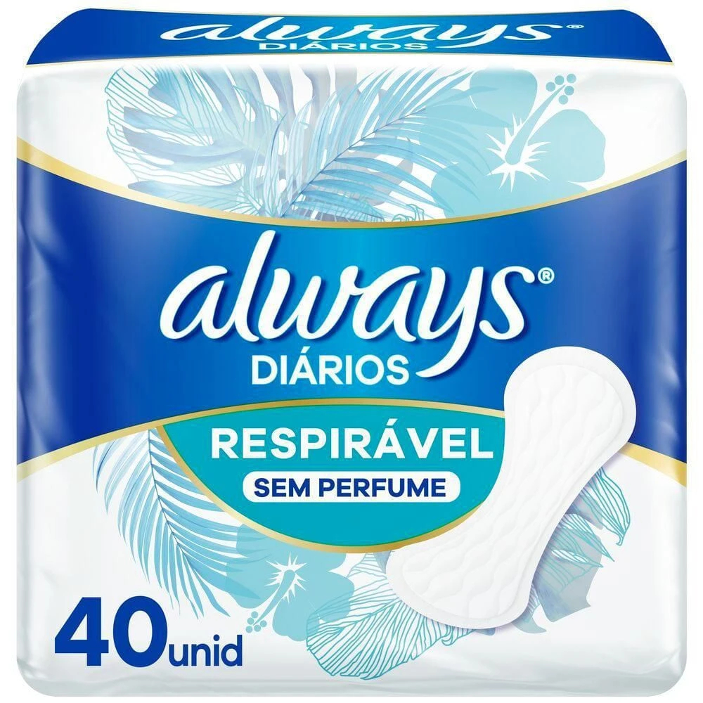 ABSORVENTE DIARIO ALWAYS S/ PERFUME 40un