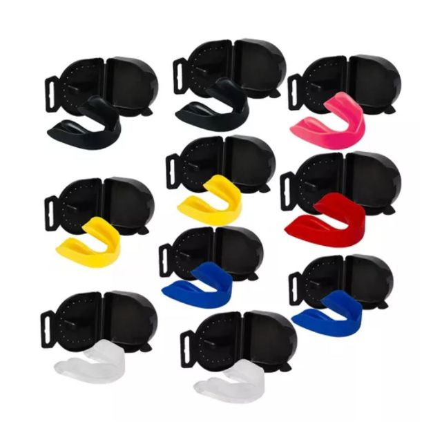 Protetor Bucal Simples Moldável Artes Marciais e Esportes de Contato Boxe Mma Jiu Jitsu (caixa)