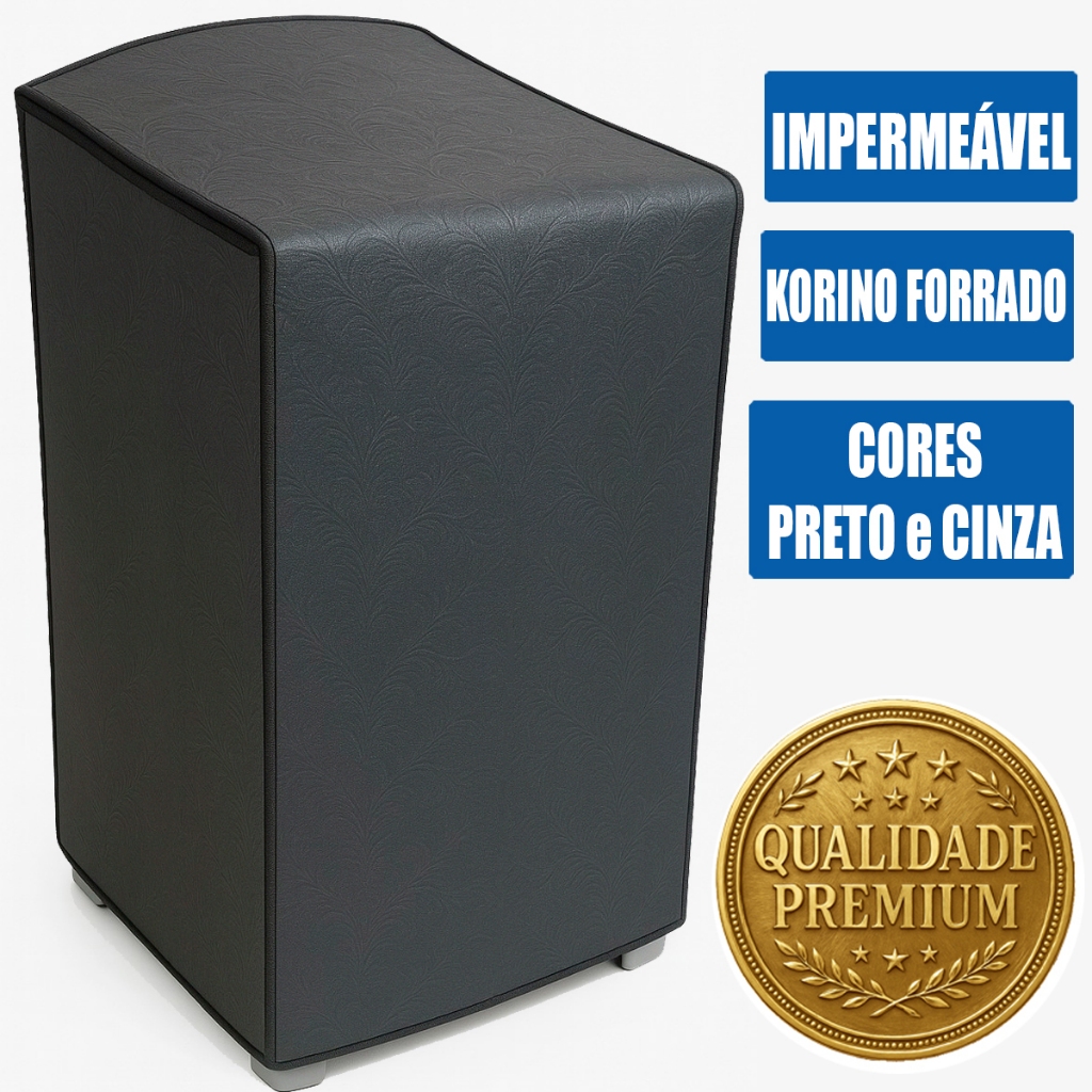 Capa de Tanquinho Colormaq Suggar Mueller Newmaq Korino Flanelado Impermeável 6 8 10 12 13 14 á 20kg