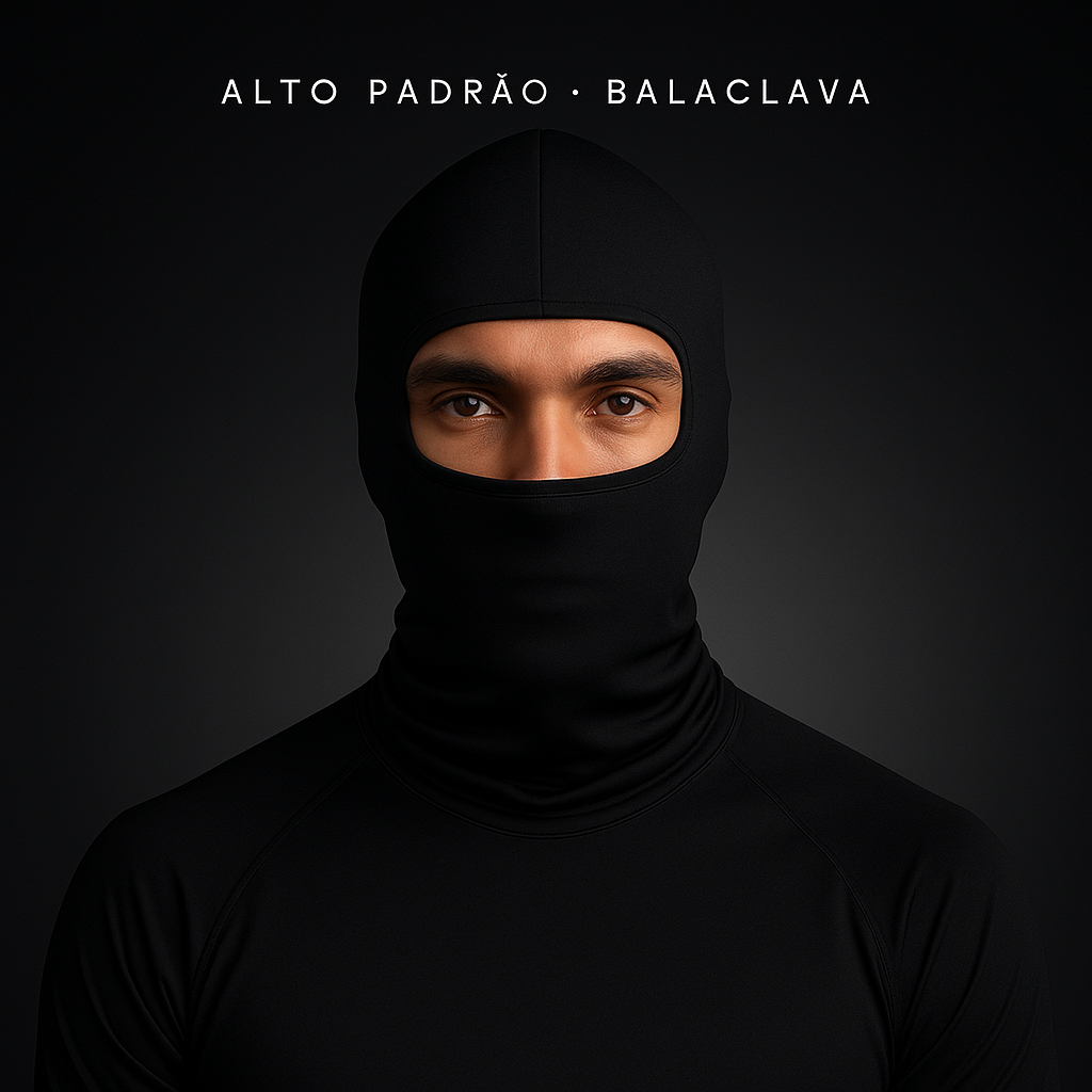 Balaclava Touca Ninja Mascara Proteção Preta motoqueiro