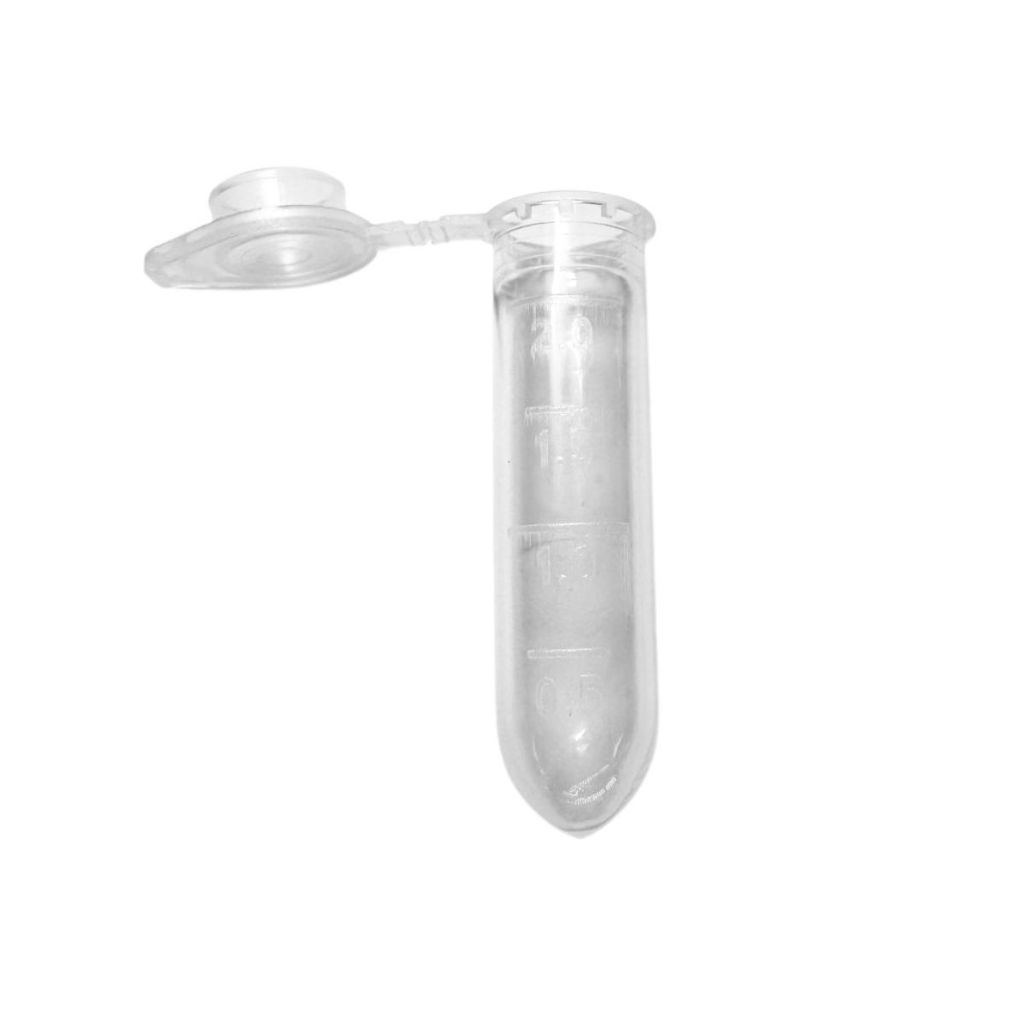 Combo com 2.000 Unidades de Microtubo Pino de Centrifugação 2,0ml Incolor