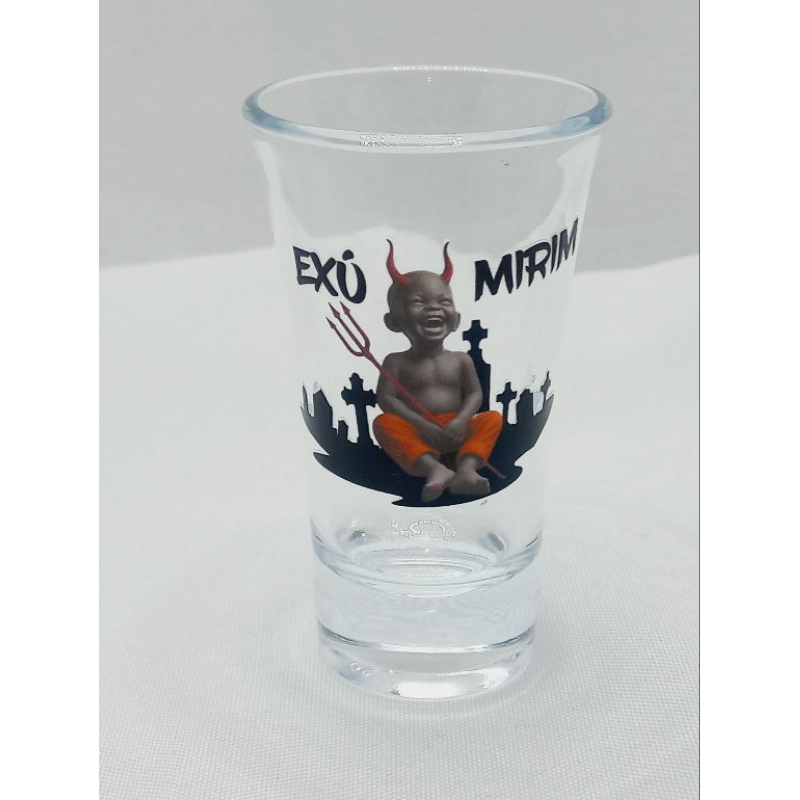 Copo de cachaça para Exu personalizado/ Copo de pinga 60 ml, 70ml e 100 ml/ Umbanda/ Candomblé em Oferta na Shopee