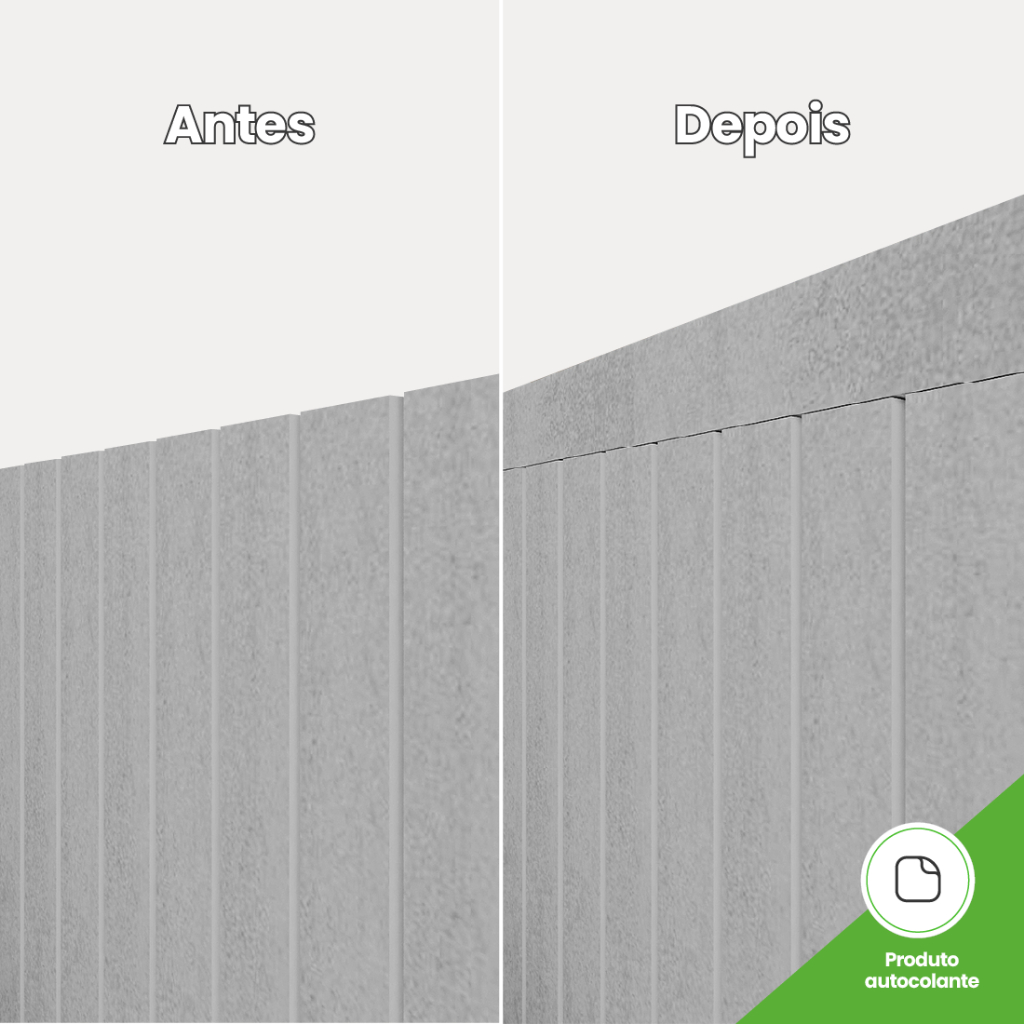 Detalhes do Perfil de Acabamento Painel Ripado Laminado de EVA | Cor White | Linha Urban plus Passa Fio