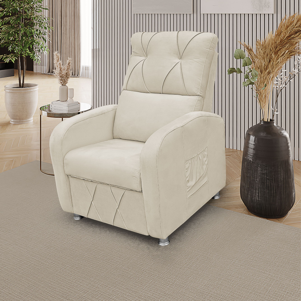 Poltrona do Papai Imperial Reclinável  - Poltrona para Salão de Beleza Manicure