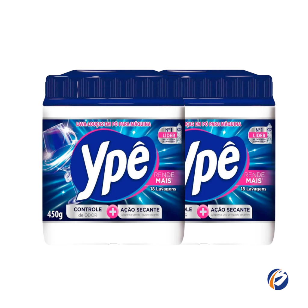 Kit 02 Lava Louças em Pó para Máquina 450g Ypê