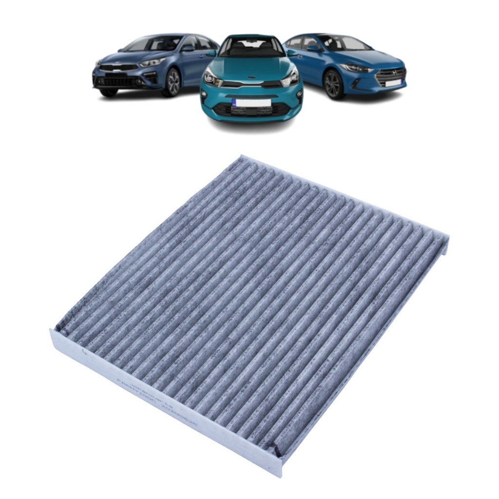 Filtro de Cabine Ar Condicionado C/ Carvão Hyundai Elantra 2.0 Após 2017/ Kia Rio Flex EX LX 1.6 Após 2020