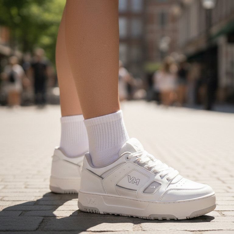 Tênis Casual Feminino Via Marte Branco Básico Confortável Versátil Estiloso Original Via Marte em Oferta na Shopee