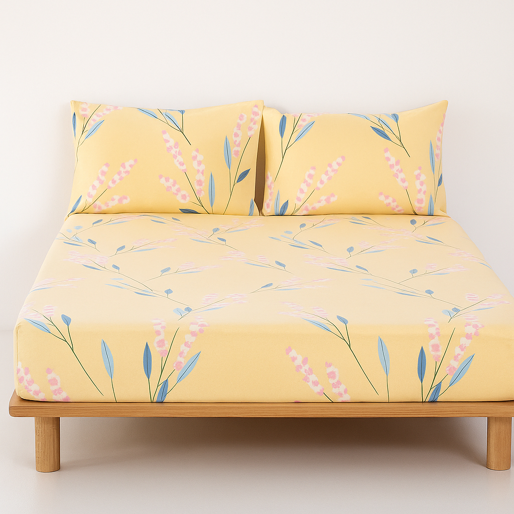 Lençol Jogo de Cama Casal Queen 03 pcs Micro fibra 100% poliéster Cama