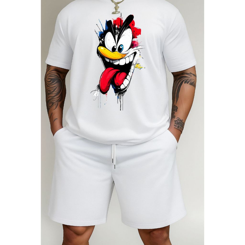 Oversized Camiseta Oversized Premium Estampada Streetwear Masculina