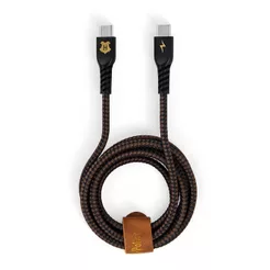 Cabo USB-C para USB-C Tipo C 1,2m 60W Turbo Trançado PD Preto Hogwarts Harry Potter iWill