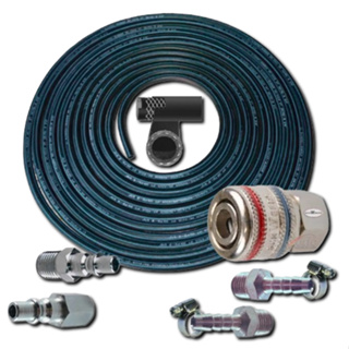 Mangueira Borracha 1/4 P/compressor E Pistola - 10m + Engate em Oferta na Shopee