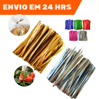 Amarrilhos Lacre Arame Plastificado 8CM 800/2400/4000/8000 em Oferta na Shopee