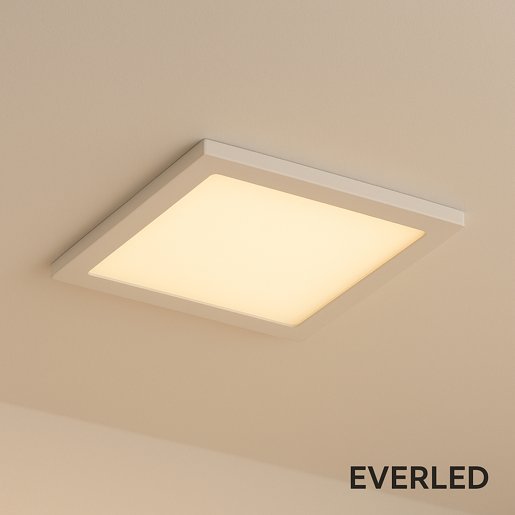 Painel Plafon Luminária Led Quadrado Sobrepor 12w 3000K em Oferta na Shopee