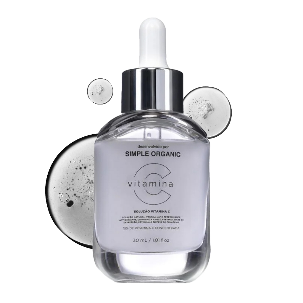 Sérum Solução Vitamina C Todo Tipo De Pele Simple Organic em Oferta na Shopee