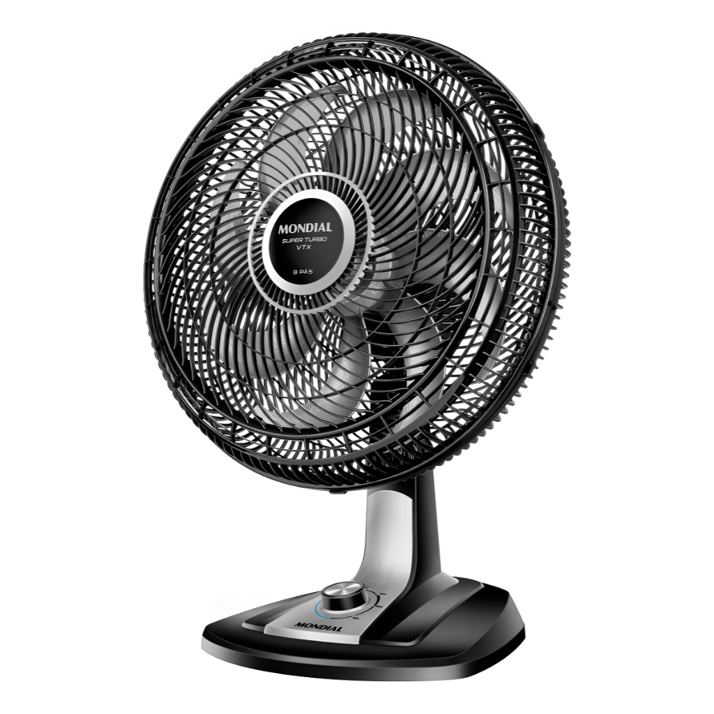 VENTILADOR MONDIAL VTX-40-8P SUPER TURBO 40CM 8 PAS 3 VEL 127V PRETO