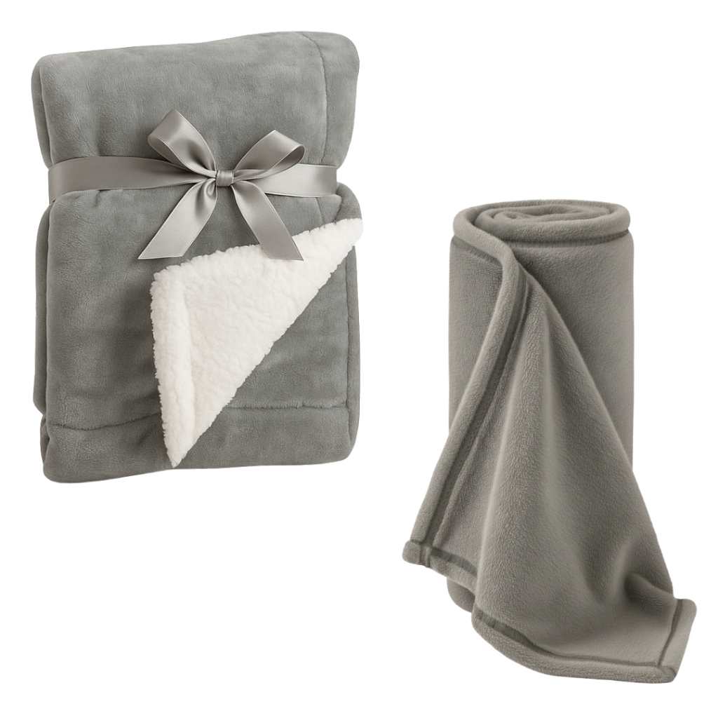 Kit 2 itens para o bebe - Manta Sherpa + Manta soft - cobertinha para bebe
