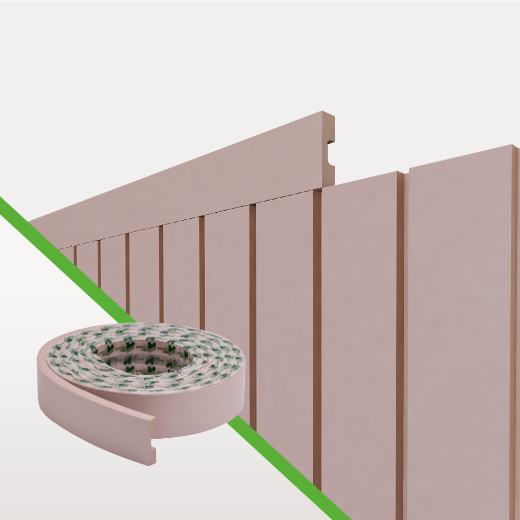 Perfil de Acabamento Painel Ripado Laminado de EVA | Cor Rosa | Linha Play Plus em Oferta na Shopee