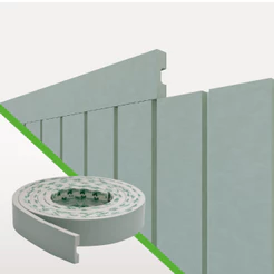 Perfil de Acabamento Painel Ripado Laminado de EVA | Cor Verde | Linha Play Plus