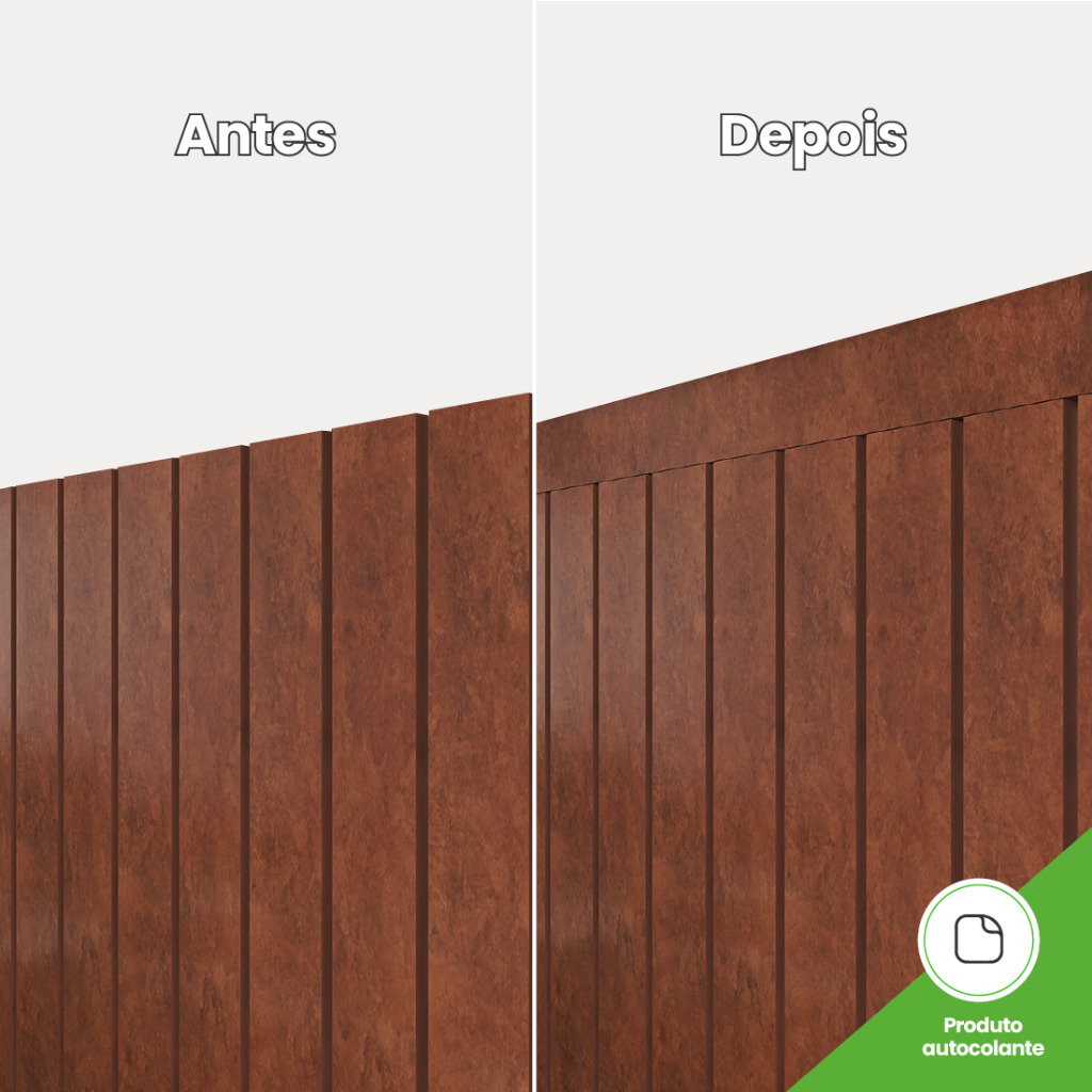 Perfil de Acabamento Painel Ripado Laminado de EVA | Cor Bronze | Linha Urban plus Passa Fio