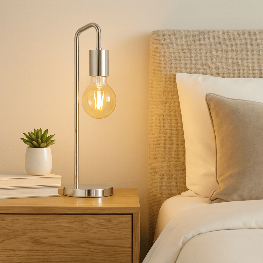 Luminária de Mesa Abajur Vintage Retrô Barcelona Decorativa Iluminação Bivolt Tomada