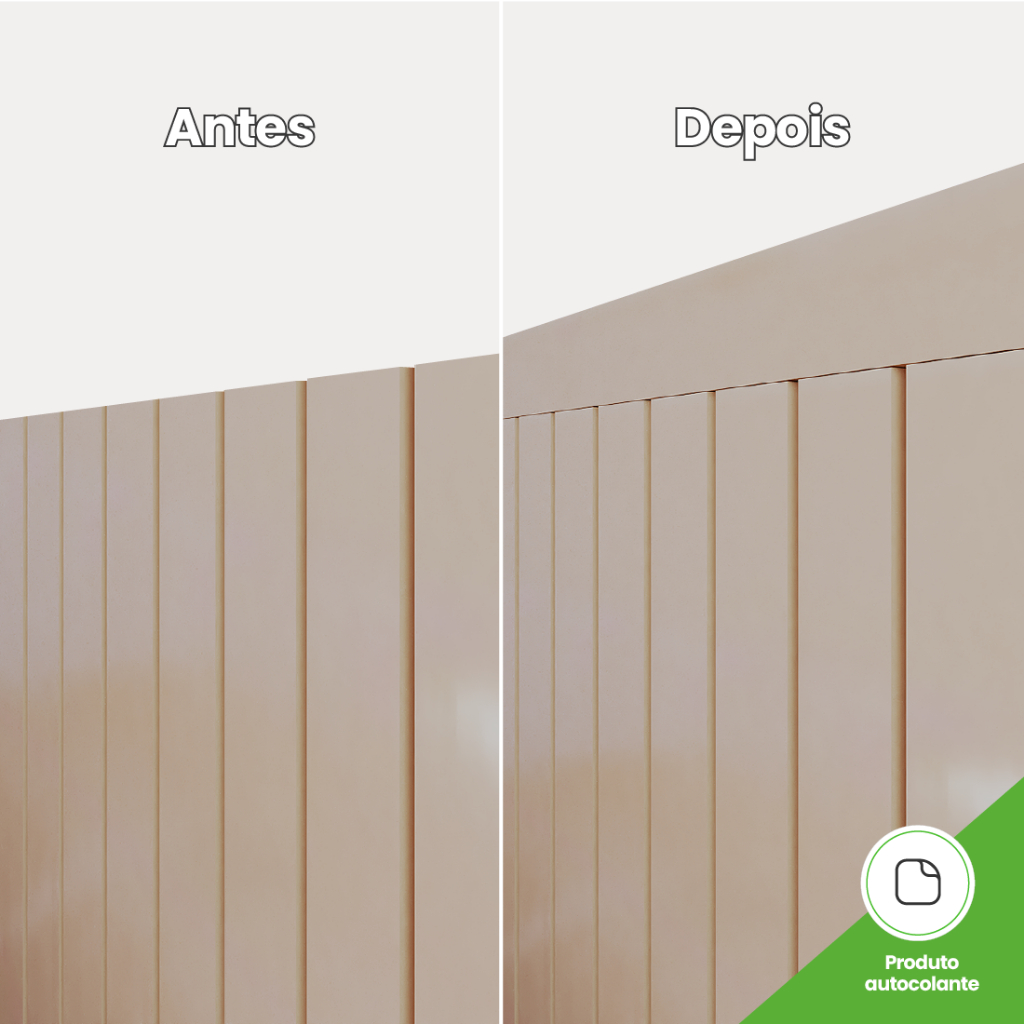 Detalhes do Perfil de Acabamento Painel Ripado Laminado de EVA | Cor Creme | Linha Play Plus
