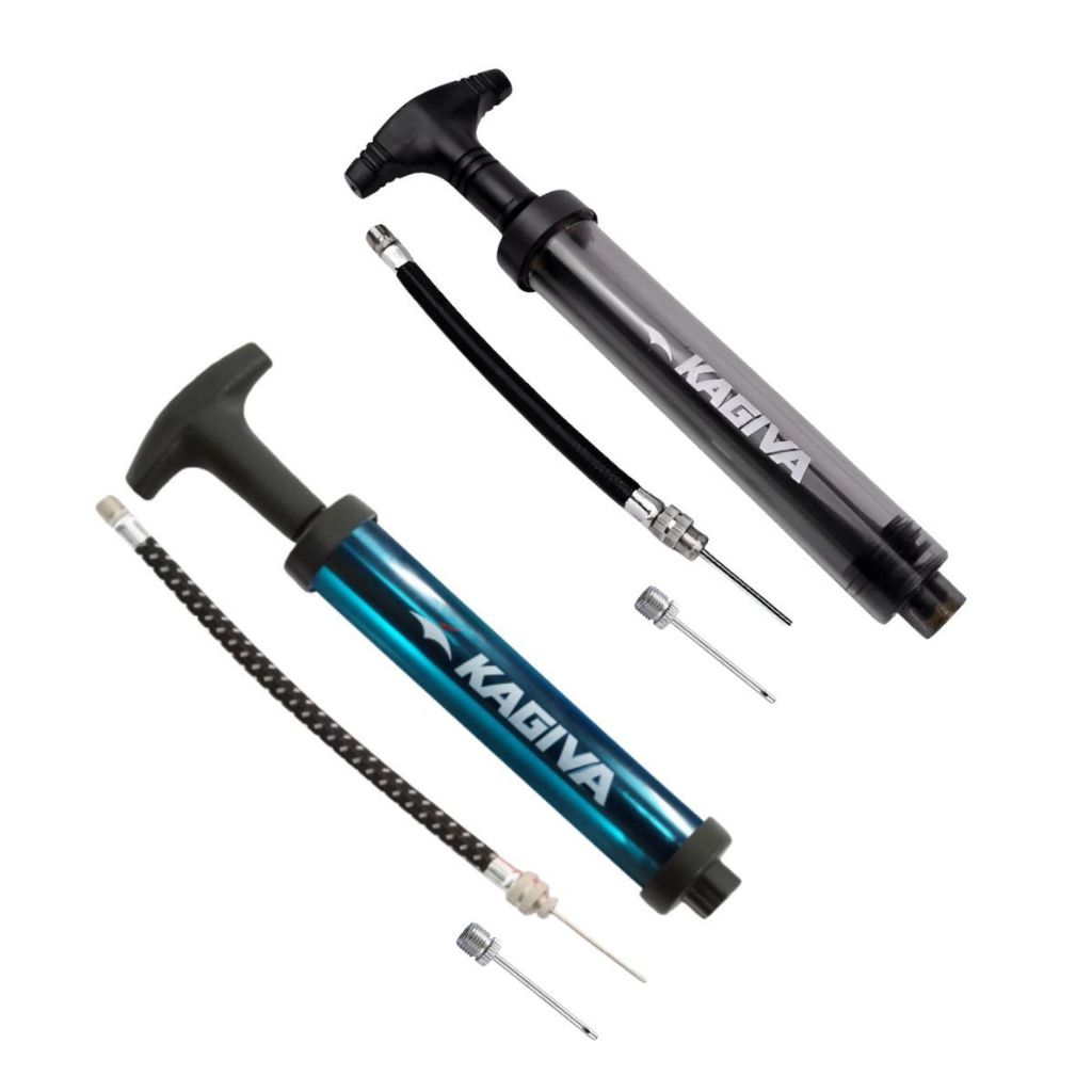 Bomba de Ar Enche Bola Pneu Bike Boia [Dupla Ação] Kagiva Original (Inclui 2 Agulhas + prolongador) em Oferta na Shopee