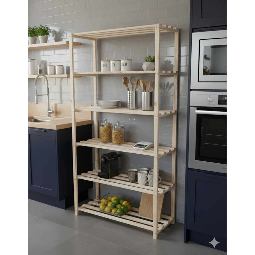 Prateleira de Pinus para Cozinha: Onde Comprar | BuscaProdutos