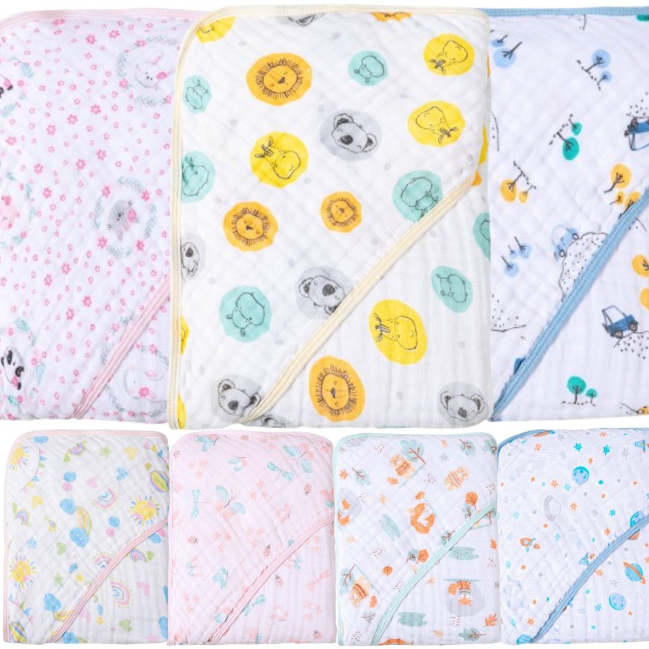 Toalha de Banho Fralda Soft Karinho com Capuz para Bebê Menina Menino Neutro