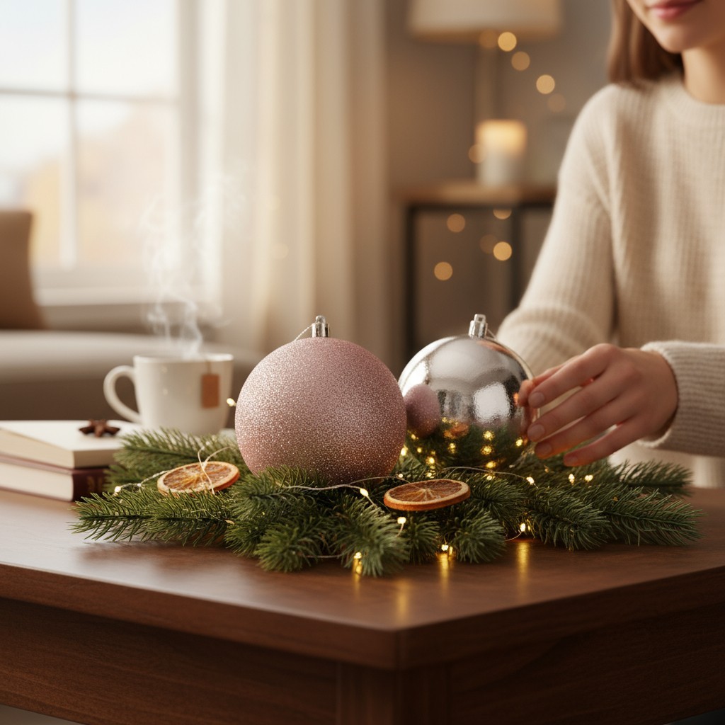 Kit 6 Bola Natal 10cm Enfeite Natalino Decoração Árvore de Natal Luxo top