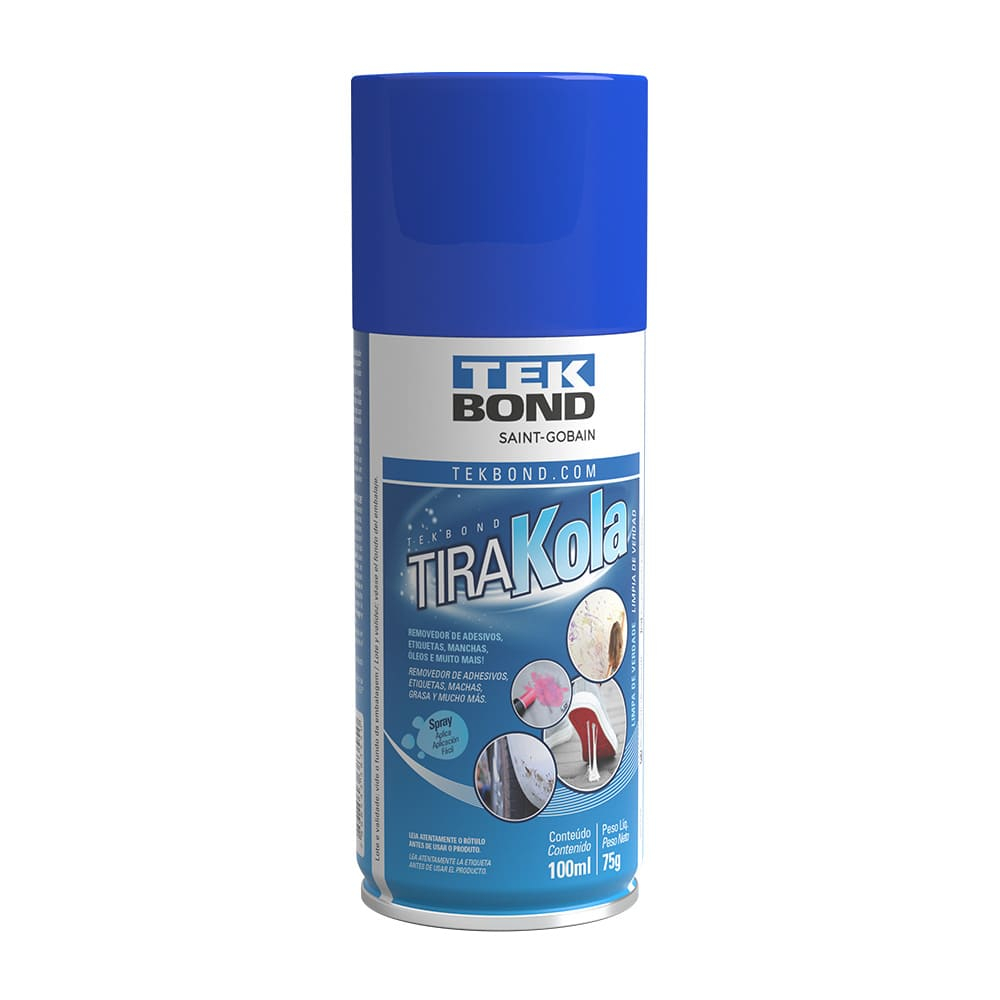 Tira Kola Tek Bond Remove Mancha Cola Chiclete Piche Adesivo Fitas Duplas Face Muito Mais 100ml 75g