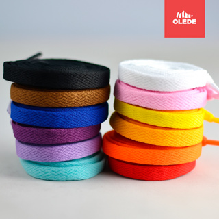 Cadarço Poliéster Ténis Chato (1 par)  120 cm Várias Cores em Oferta na Shopee