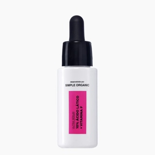 Ultra Sérum 10% Ácido Lático + Vitamina F Simple Organic em Oferta na Shopee