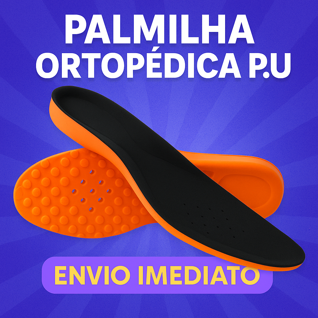Palmilha em Gel Ortopédica Anatômica Aumento de Estatura