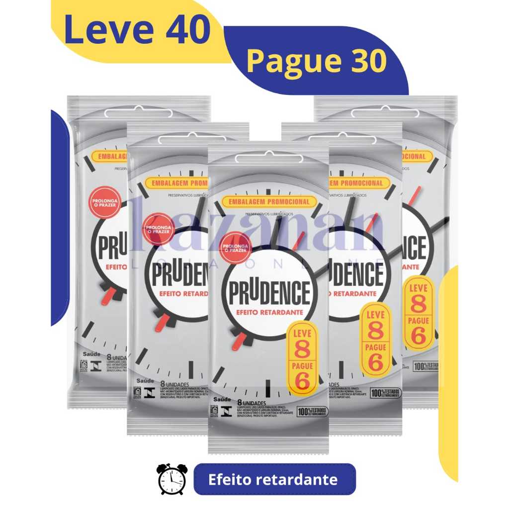 Preservativo Camisinha Prudence Efeito Retardante