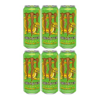 Monster Dragon Tea Limão 473Ml 6Un em Oferta na Shopee