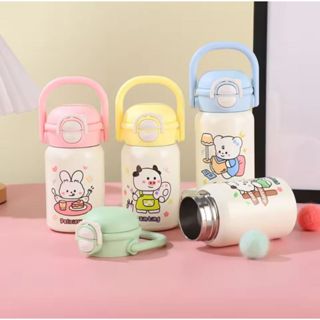 Garrafinha Termica Infantil 400ml Com Canudo Meninas e Meninos Escolar Dia a Dia em Oferta na Shopee