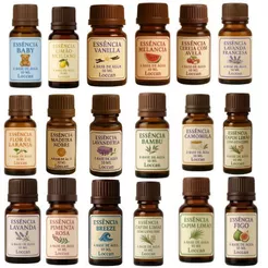 Conjunto 20 Essências Base Água 10ml Aroma Premium P/ Aromatizador Umidificador a Pronta Entrega